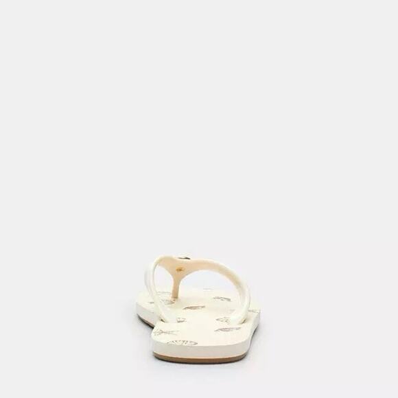 NWT Coach Zayn Flip Flop With Shell Print CBM87 Chalk US 7 - Picture 8 of 8